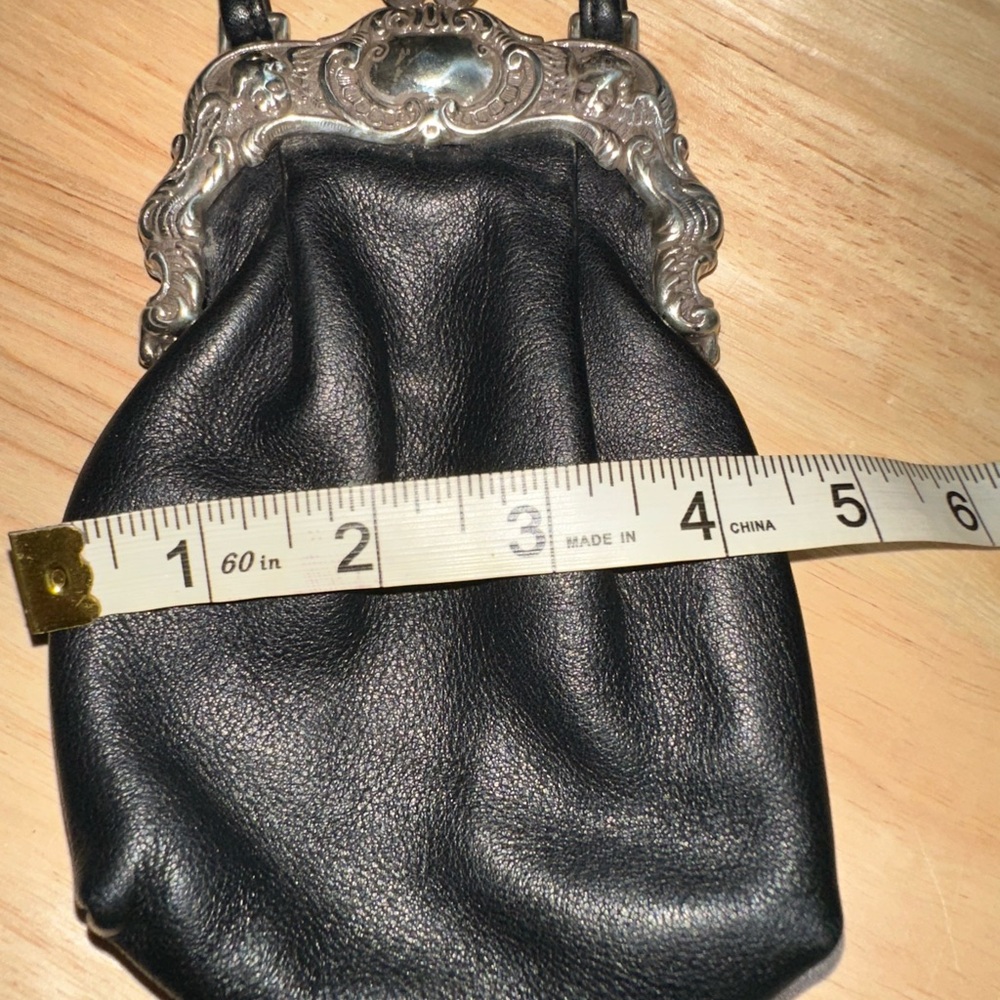 Brighton One World Black Stacy Mini Leather Handbag Purse - Picture 5 of 11